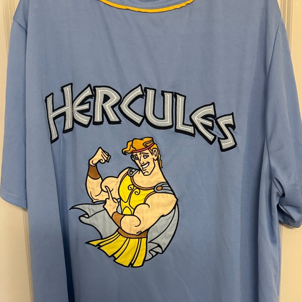 Hercules Graphic Short-Sleeve Jersey- Light Blue
